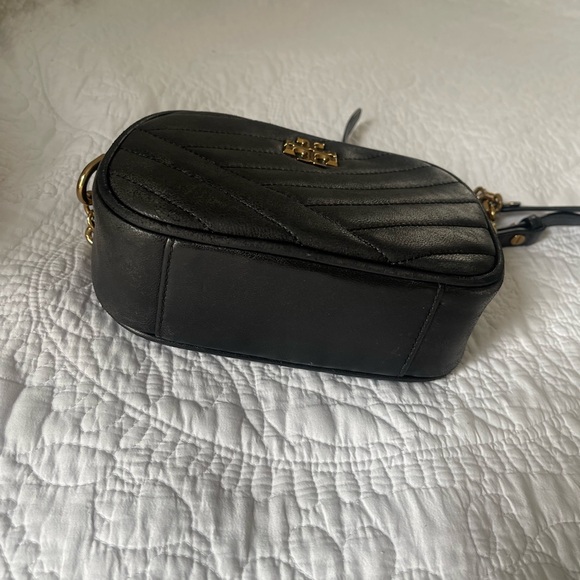Tory Burch Quilted Black Crossbody with Gold Accents - Picture 3 of 7